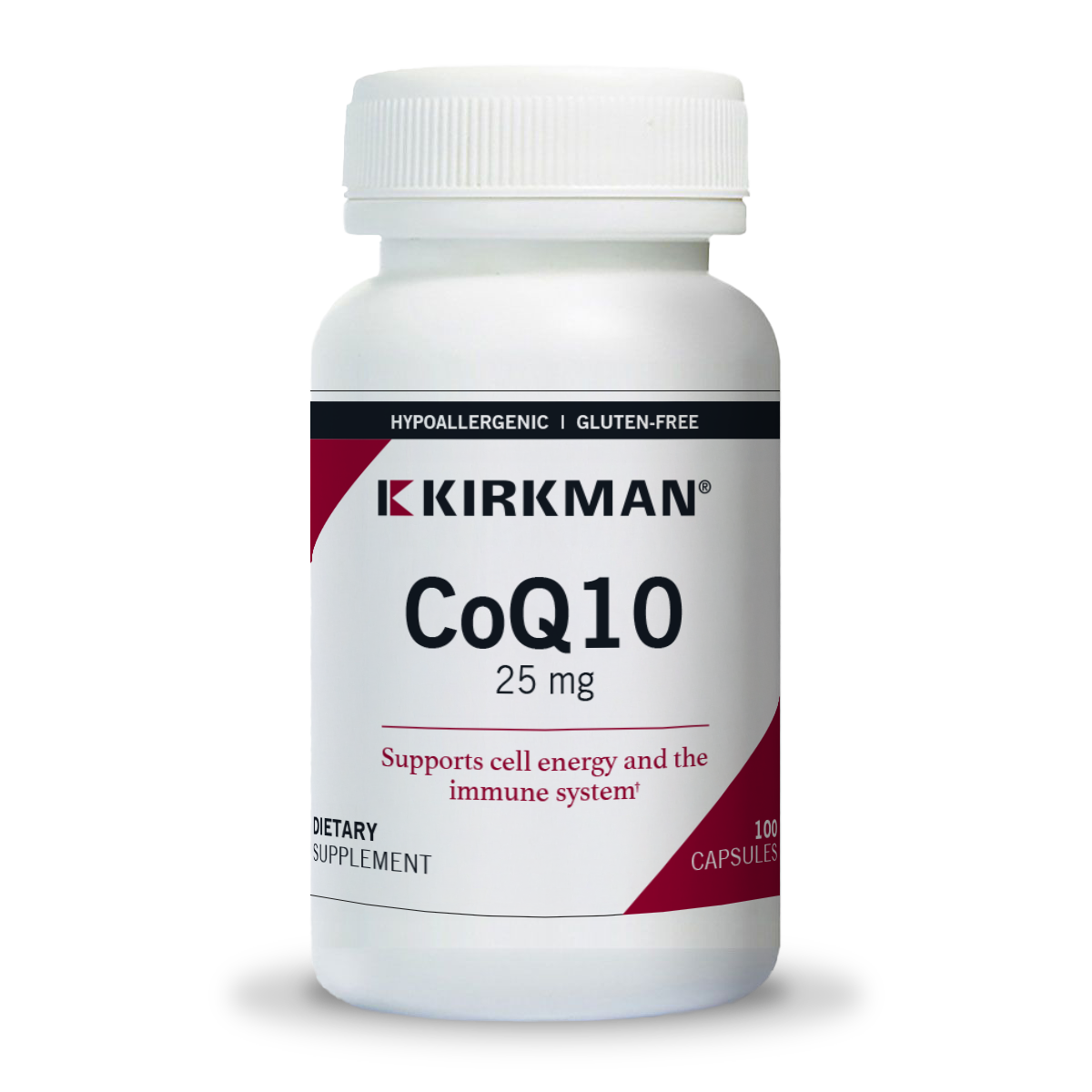 Coenzyme Q10 25 mg (CoQ10) - Hypoallergenic - 100 capsules