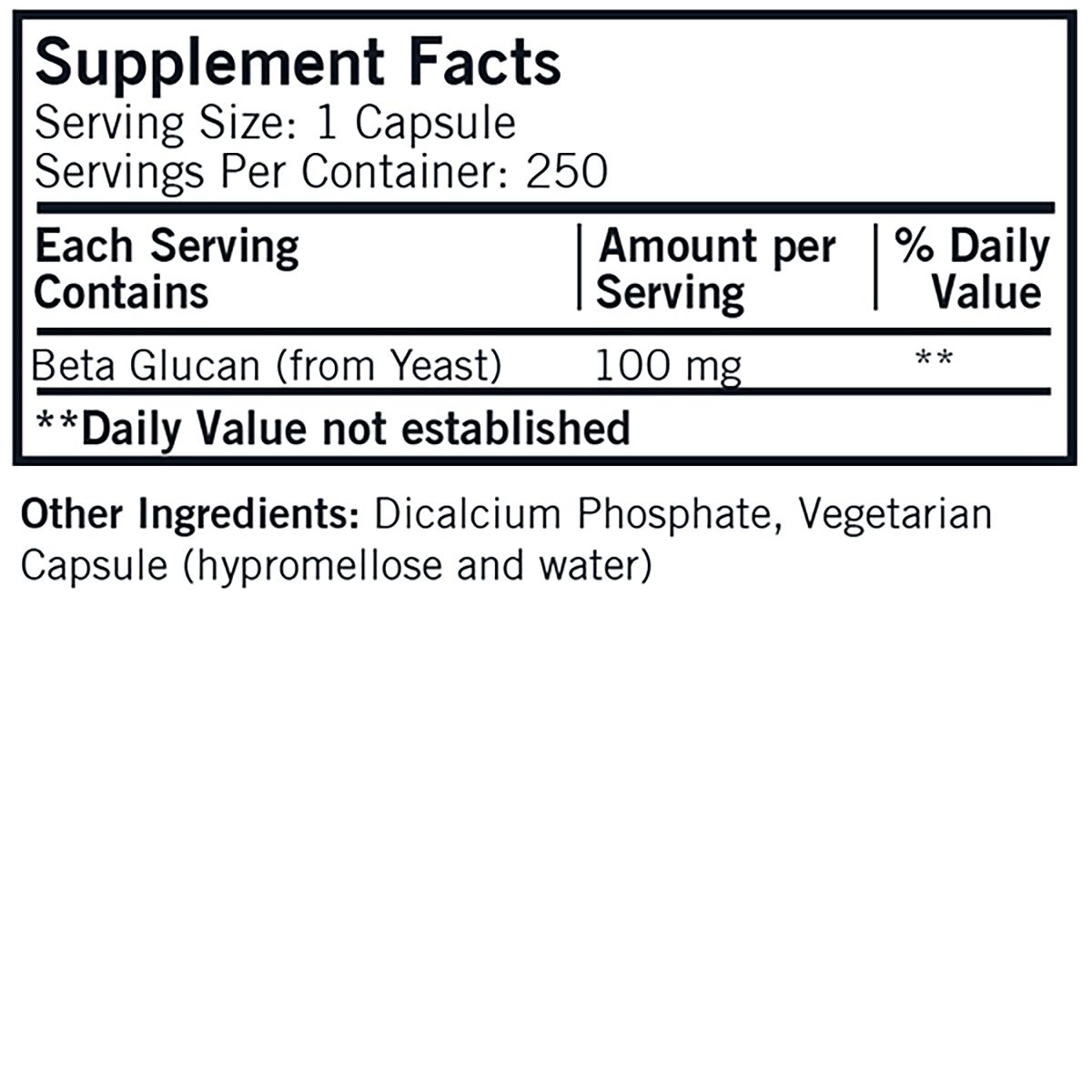 Beta Glucan (1,3/1,6) - Hypoallergenic