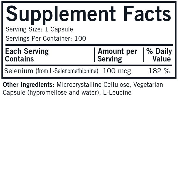 Selenium 100 mcg - Hypoallergenic
