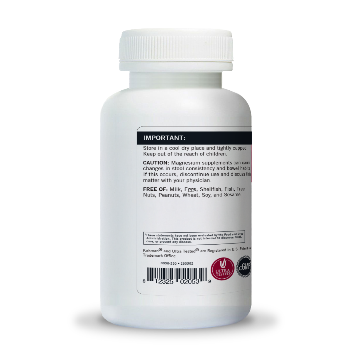Magnesium Bisglycinate Chelate 100mg 250ct