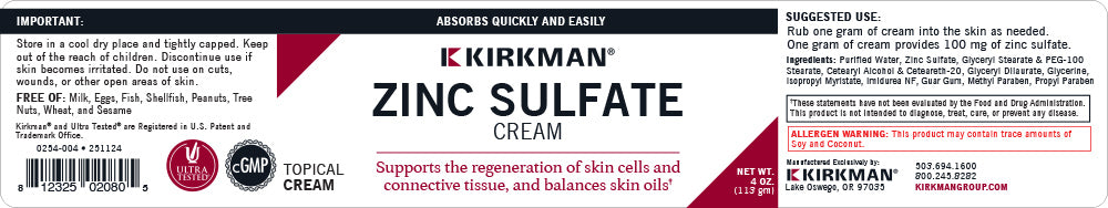 Zinc Sulfate Cream