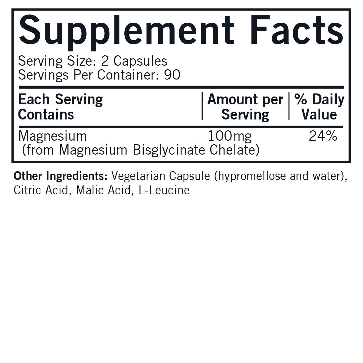 Magnesium Bisglycinate Buffered Chelate 180-ct