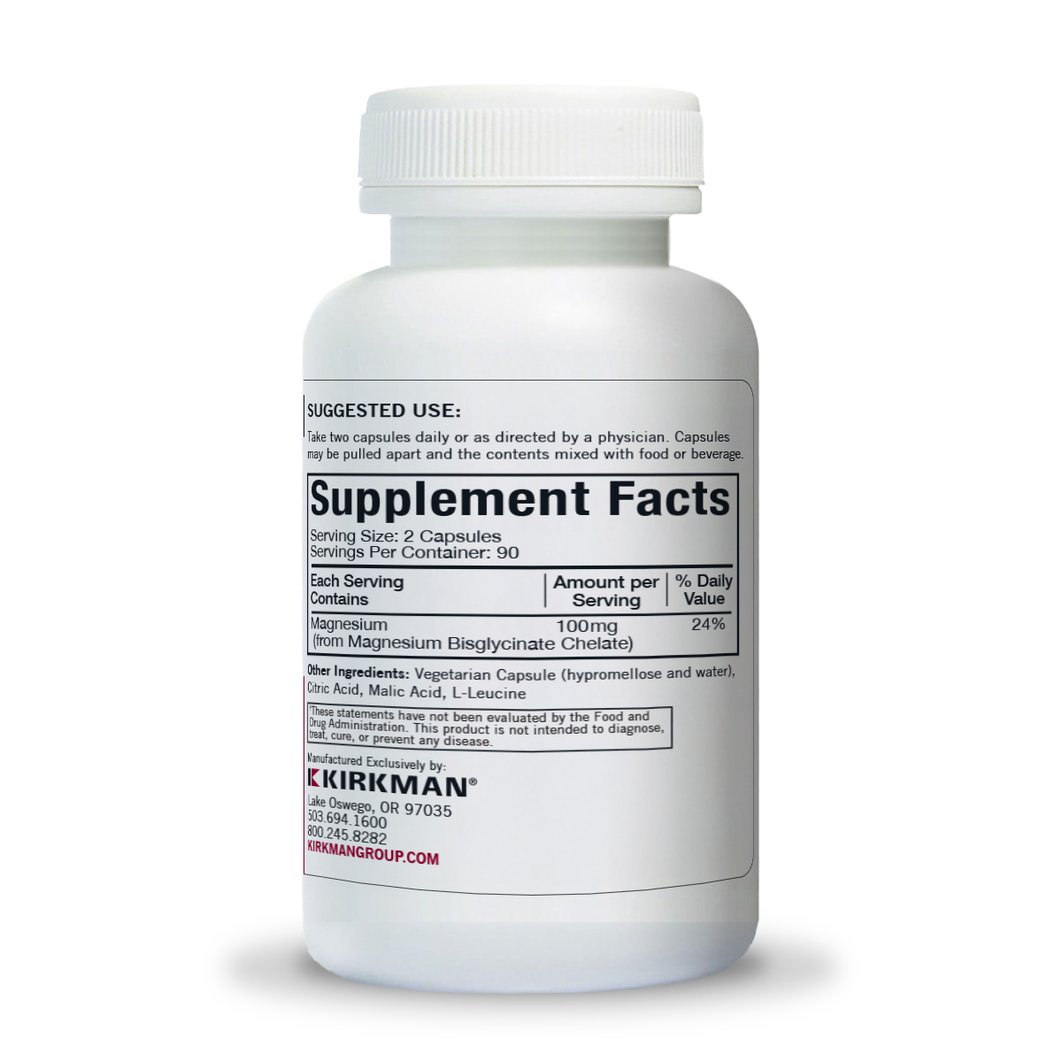 Magnesium Bisglycinate Buffered Chelate 180-ct