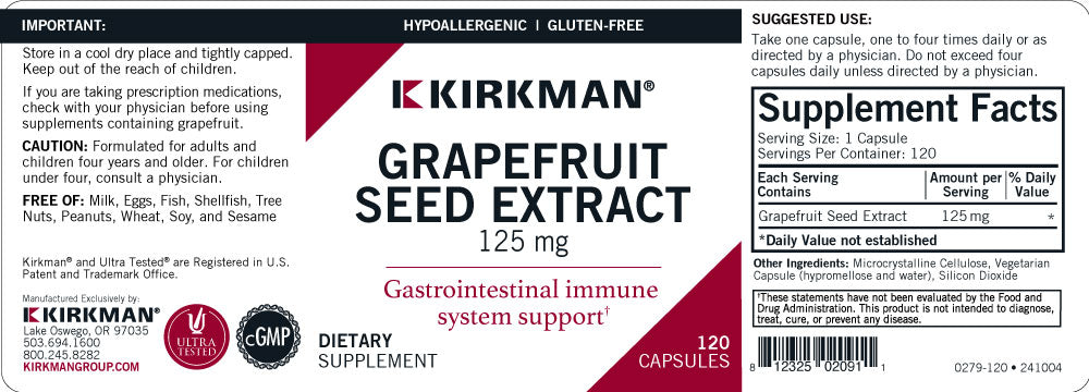 Grapefruit Seed Extract 125mg
