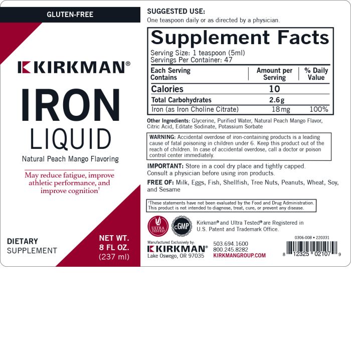 Iron Liquid - Natural Flavoring