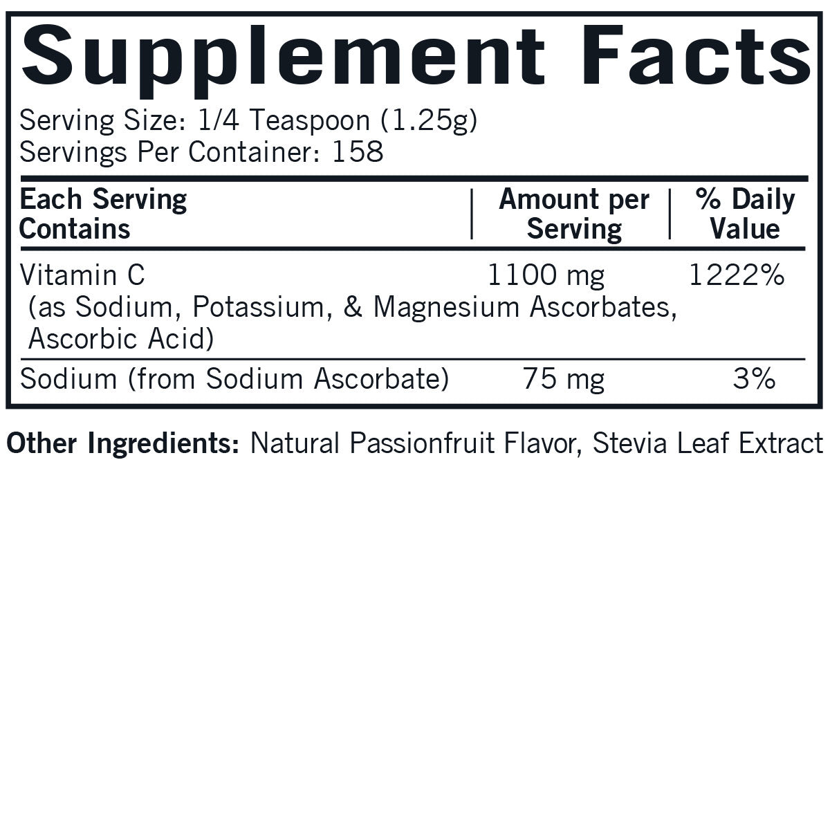 Buffered Vitamin C Powder - Flavored
