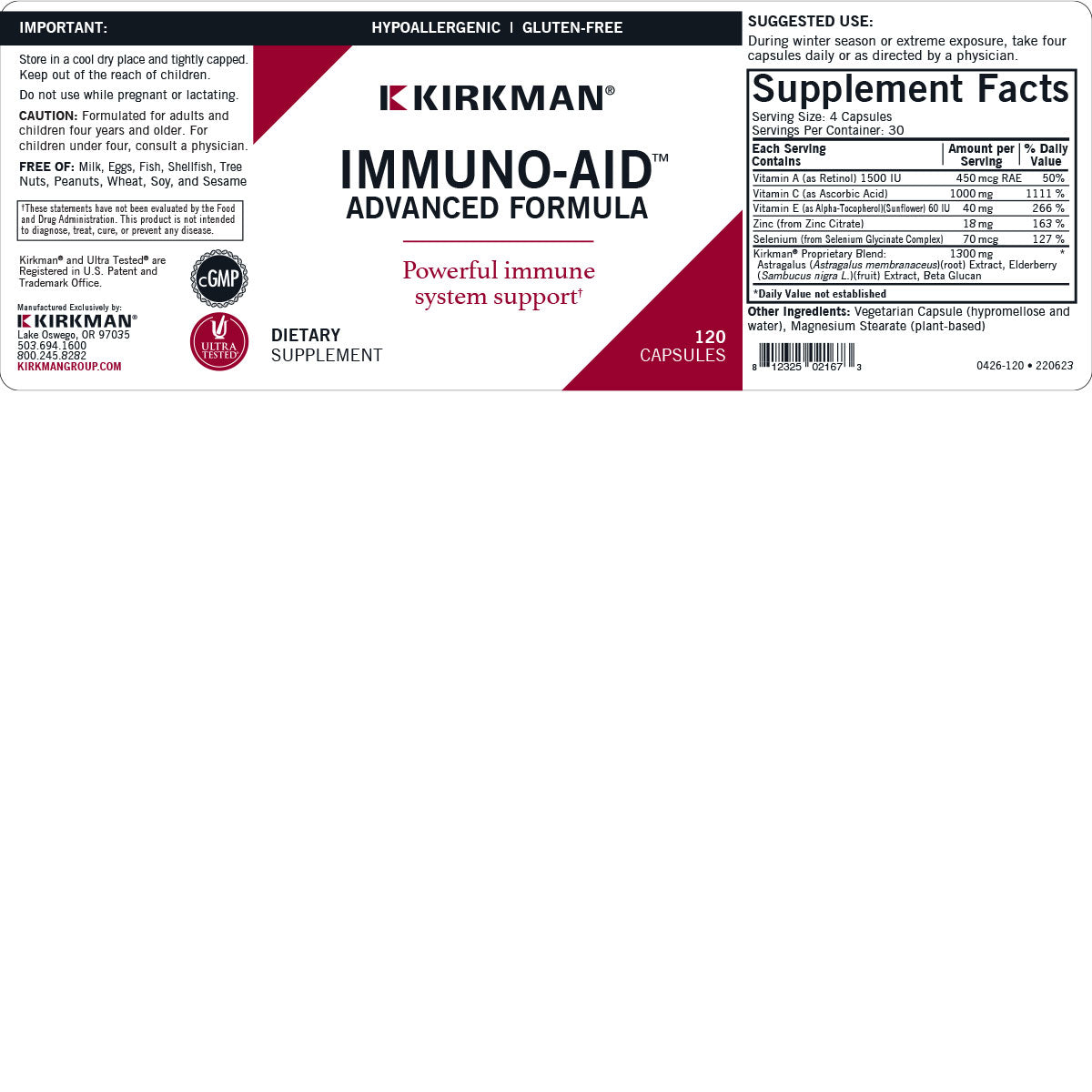 Immuno-Aid™ Advanced Formula 120ct
