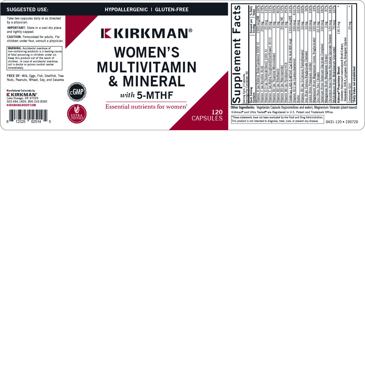 Women's Multivitamin and Minerals
