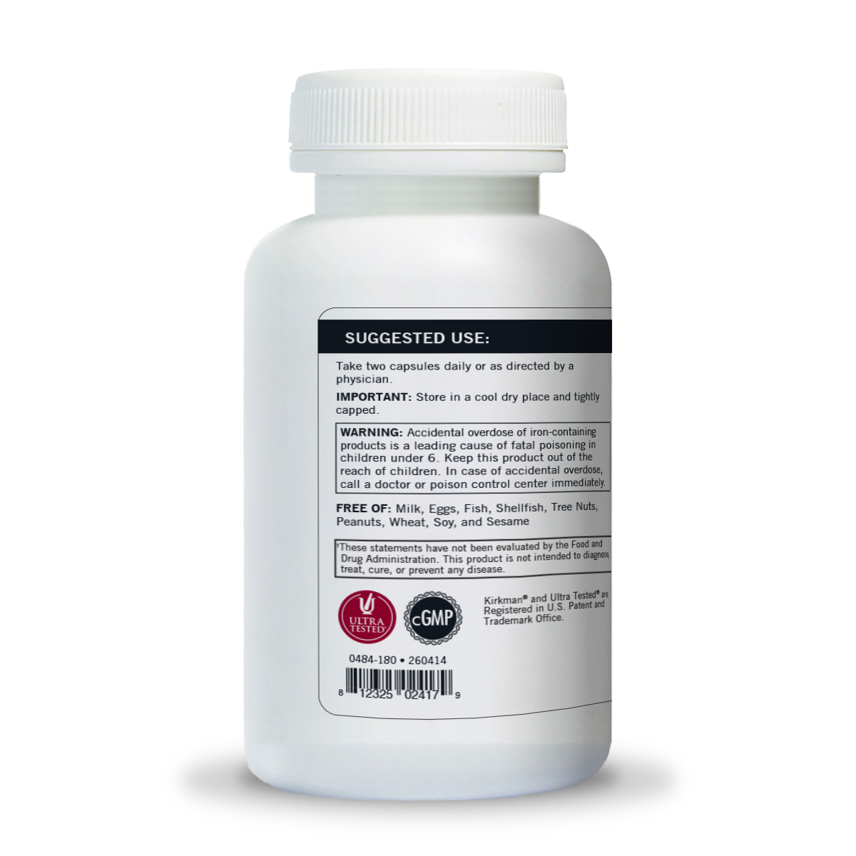 Advanced Adult Multivitamin & Mineral with 5-MTHF - Hypoallergenic