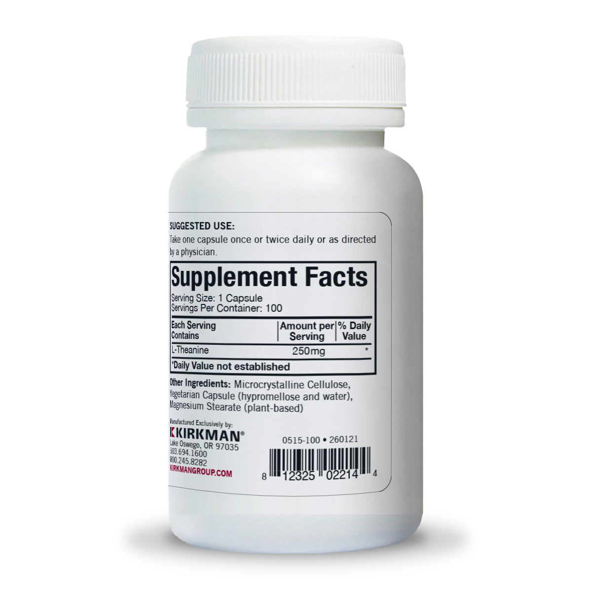 L-Theanine 250mg Hypoallergenic