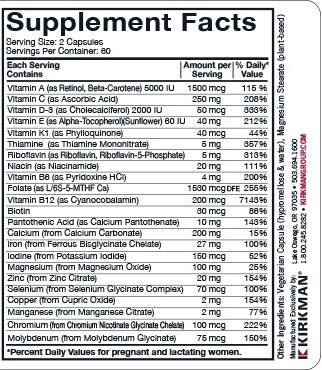 Prenatal Advanced Care Vitamins & Minerals with 5-MTHF