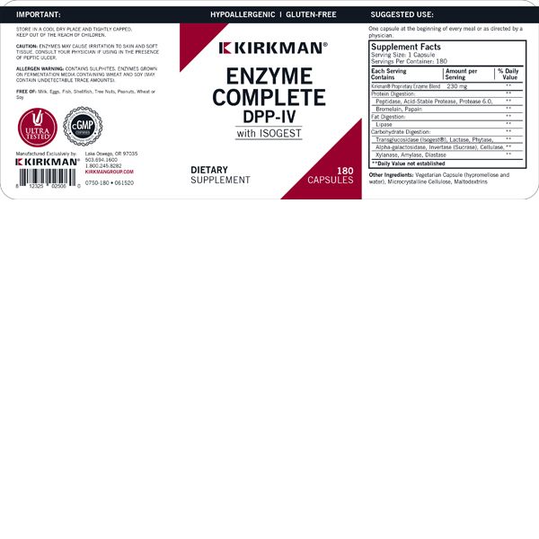 Enzyme Complete/DPP-IV™ with Isogest® 180