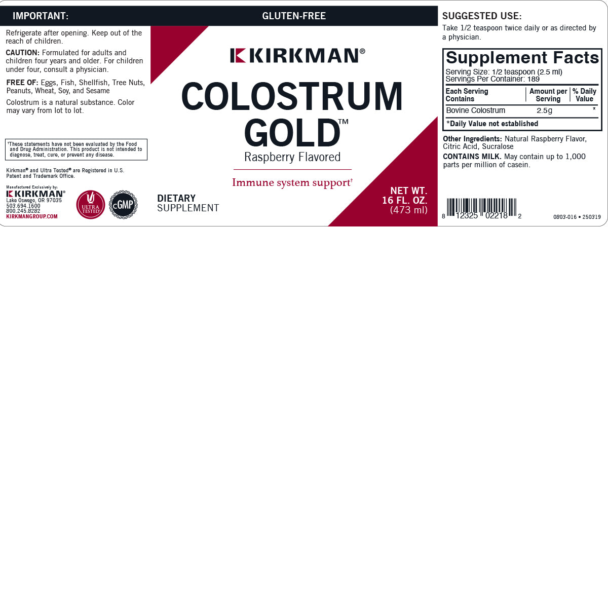 Colostrum Gold™ Liquid - Flavored