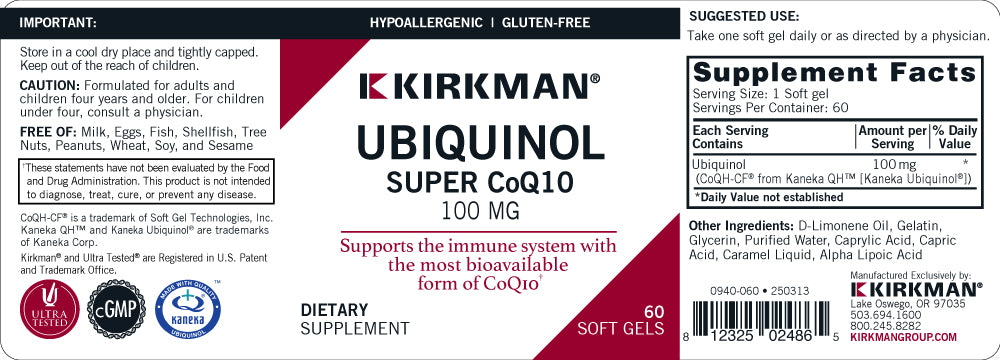 Ubiquinol Super CoQ10 100 mg