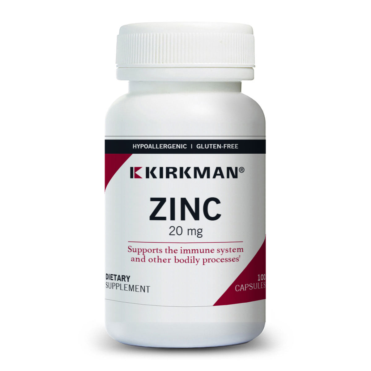 Zinc 20mg Hypo Caps 100 ct