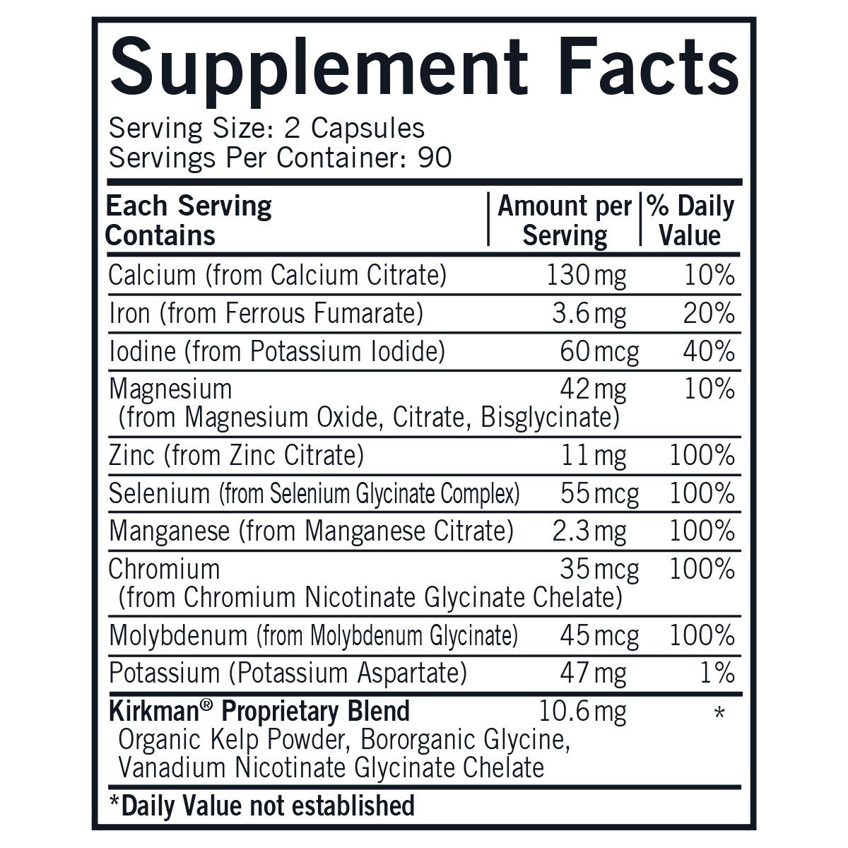Multiple Mineral Complex Pro-Support - Hypoallergenic