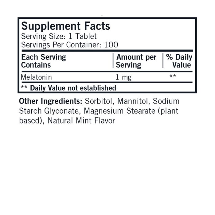 Melatonin 1mg Sublingual 100ct