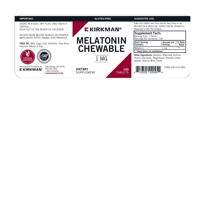 Melatonin 1mg Sublingual 100ct