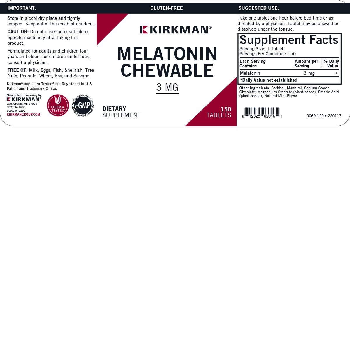Melatonin Chewable 3 mg