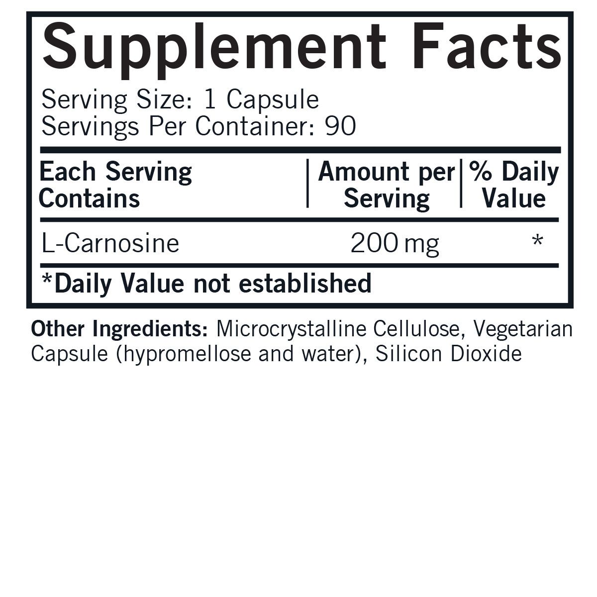L-Carnosine 200 mg - Hypoallergenic