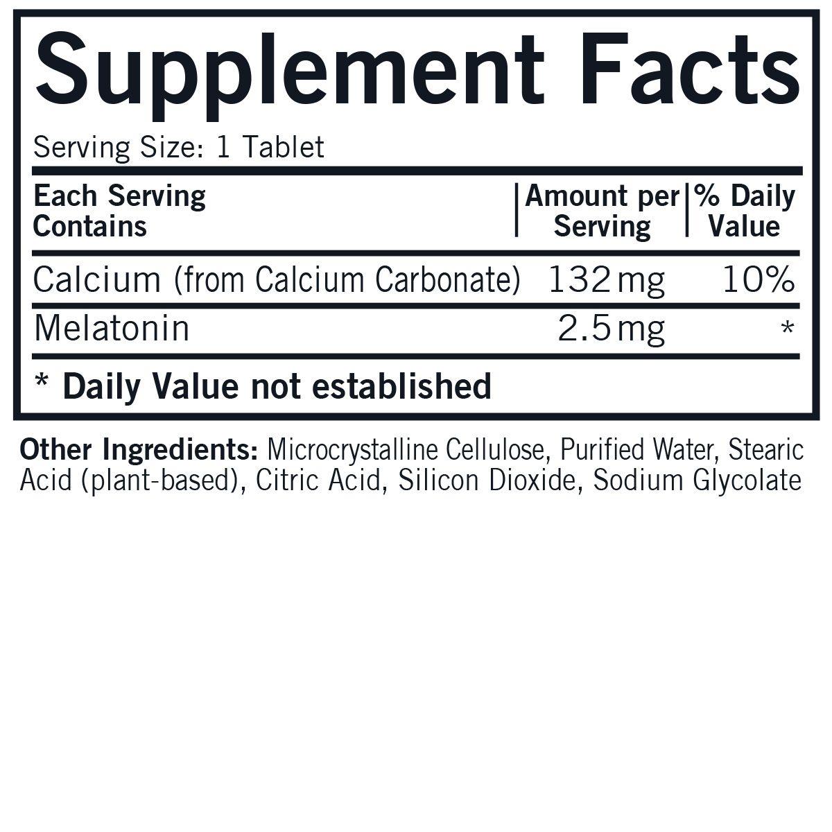 Melatonin Extended Release Tablets 2.5mg 150 ct