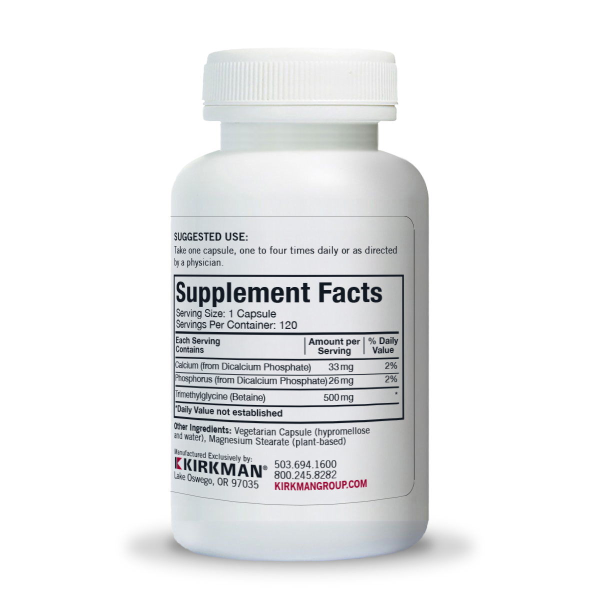 TMG 500 mg - Hypoallergenic