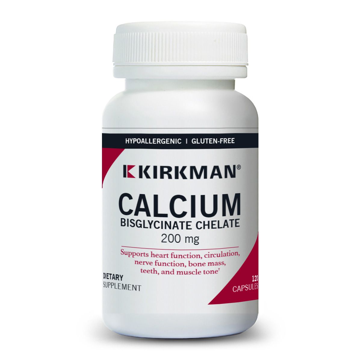 Calcium Bisglycinate Chelate 200 mg (without Vitamin D-3) - Hypoallergenic