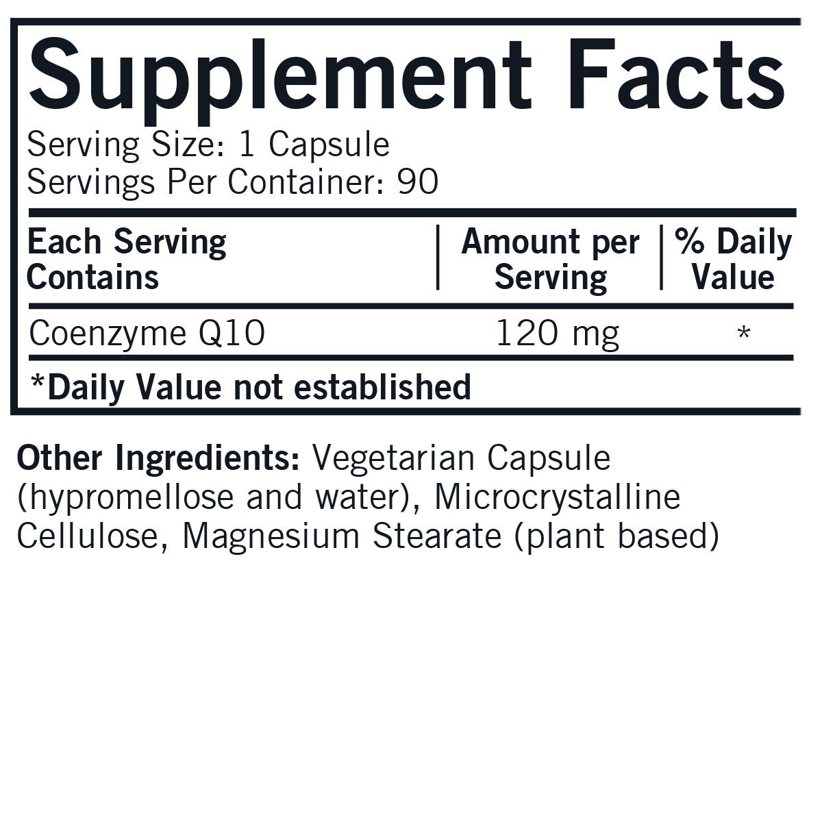 Coenzyme Q10 120 mg - Hypoallergenic