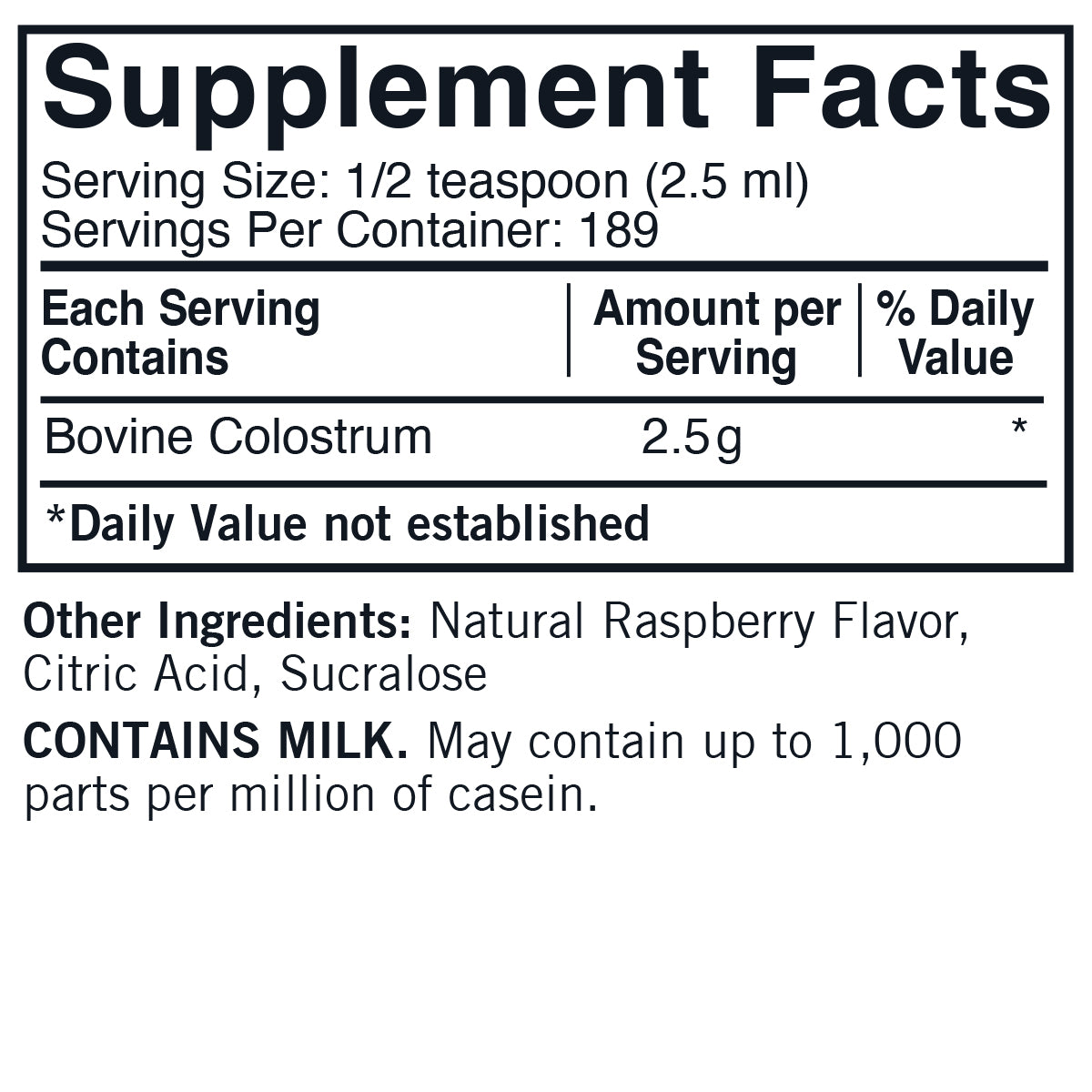 Colostrum Gold™ Liquid - Flavored