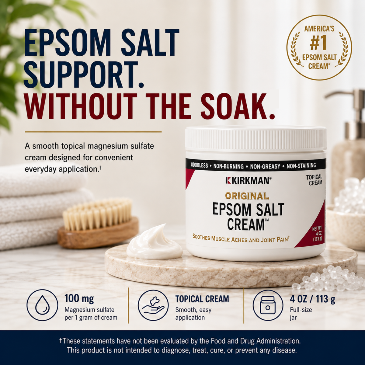 Kirkman's Original Epsom Salt Cream™