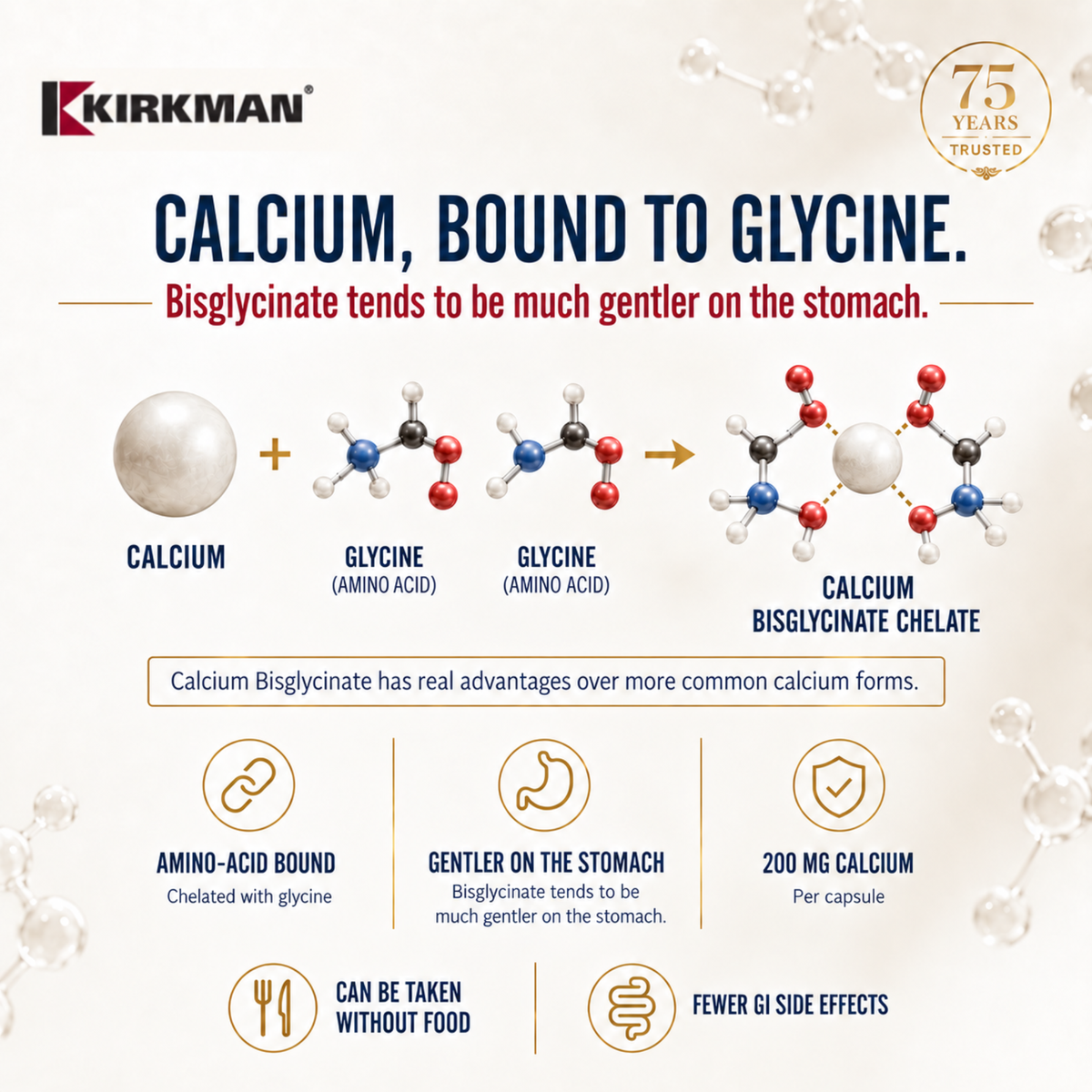 Calcium 200 mg with Vitamin D3 - Hypoallergenic