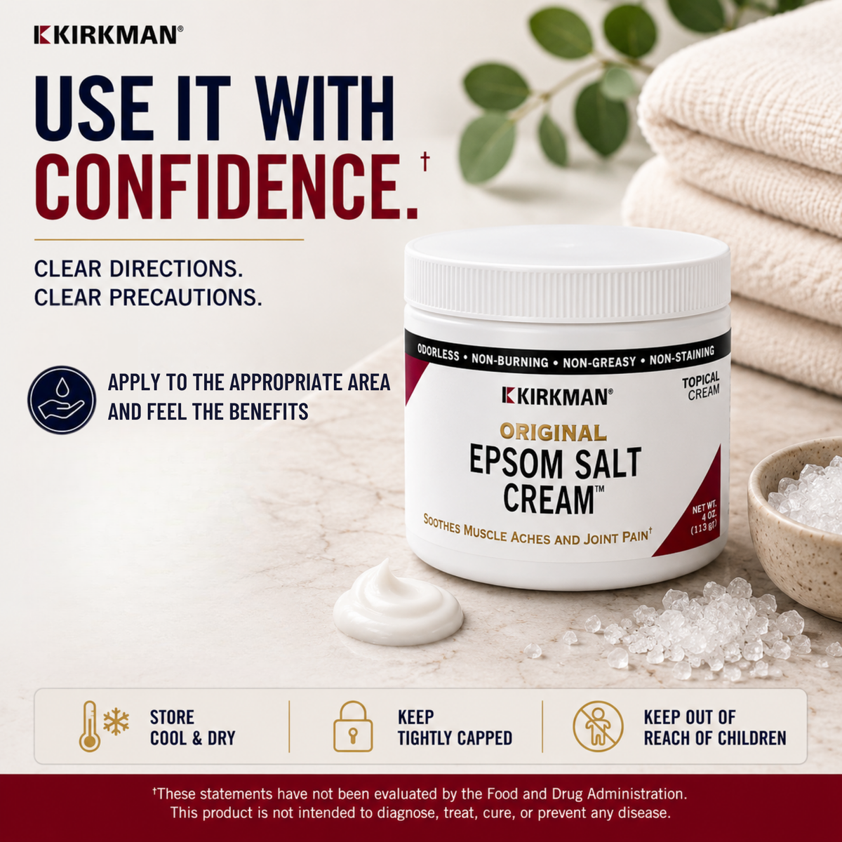 Kirkman's Original Epsom Salt Cream™