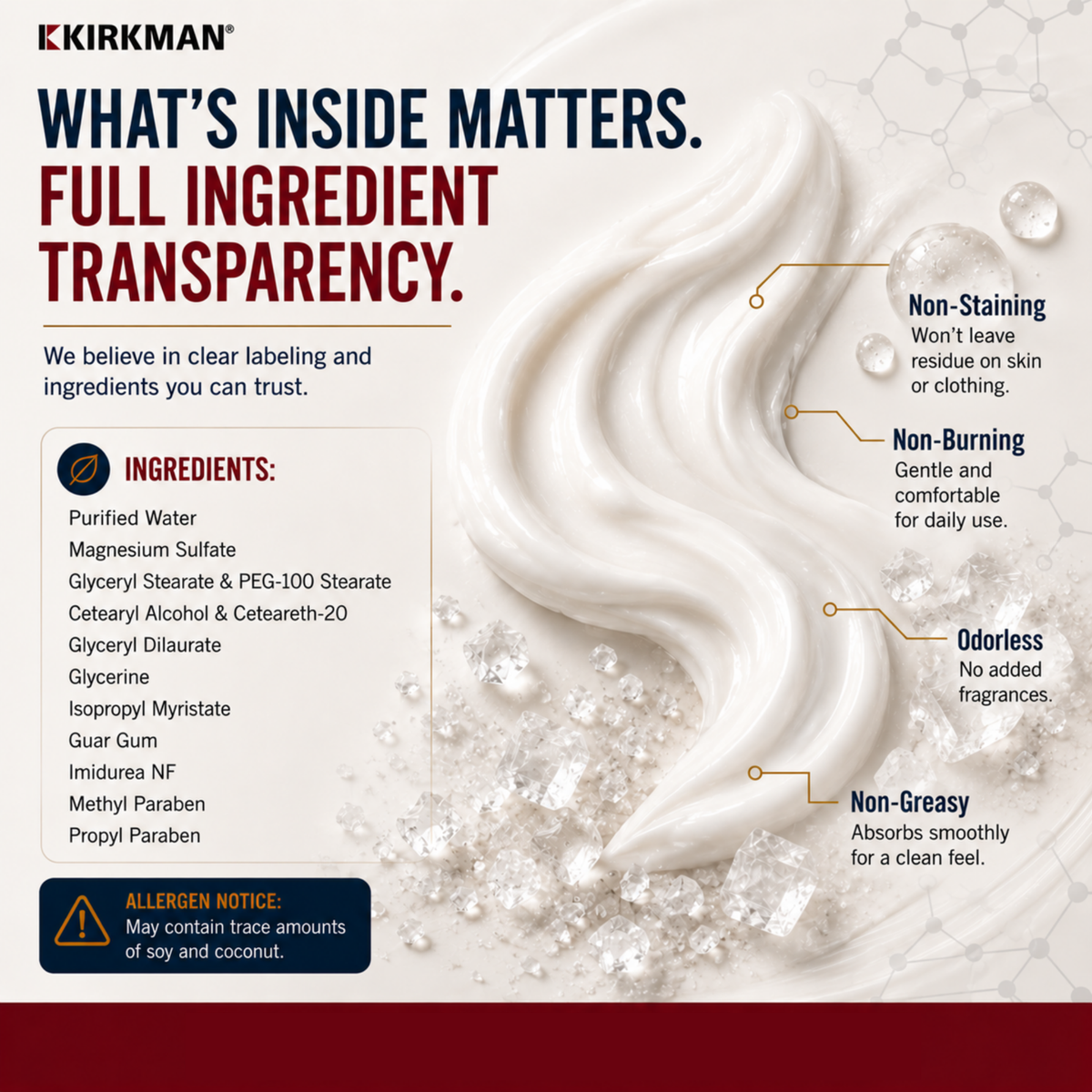 What’s Inside Matters. Full Ingredient Transparency.