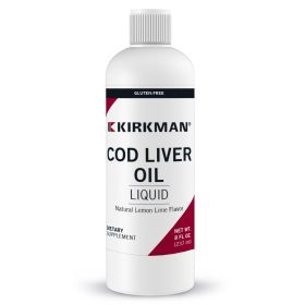 Cod Liver Oil Liquid, Natural Lemon Lime Flavor — CLEARANCE